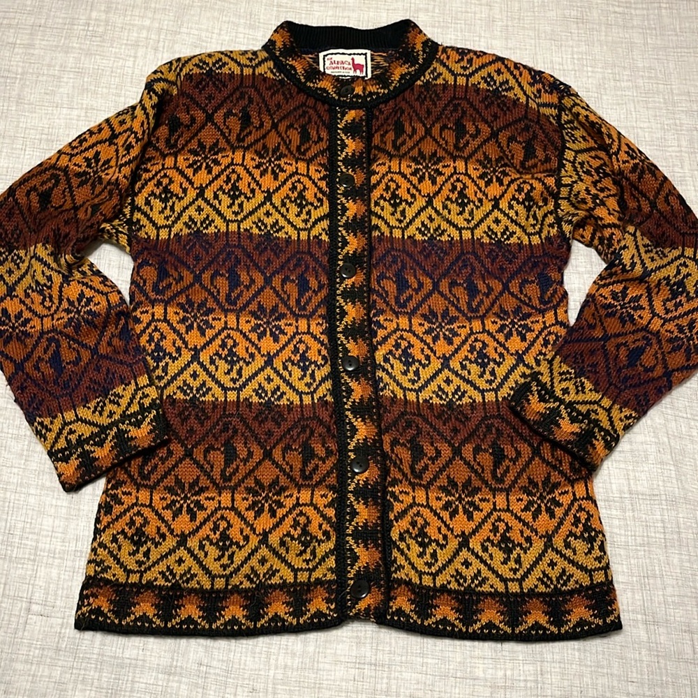 Vintage The Alpaca Collection alpaca cardigan